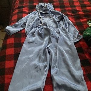 Boys or girls  baby blue satin pjs set